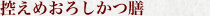 控えめおろしかつ膳